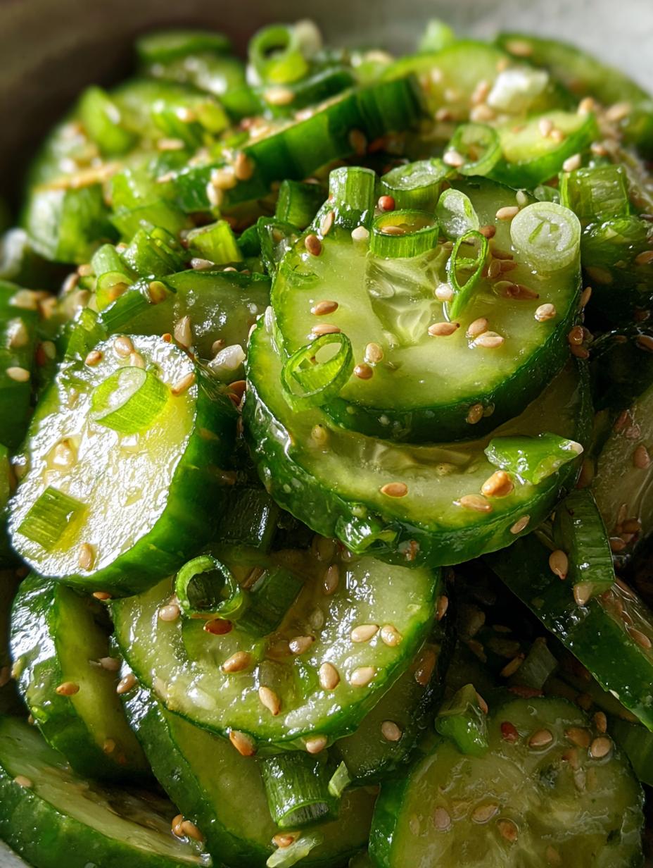 asian cucumber salad - detail 1
