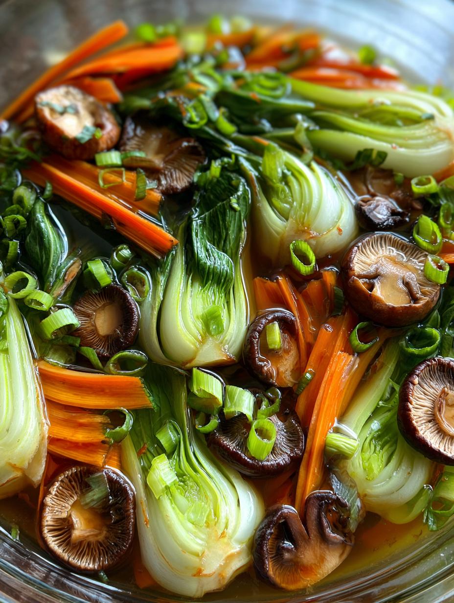 asian vegetable soup - detail 1