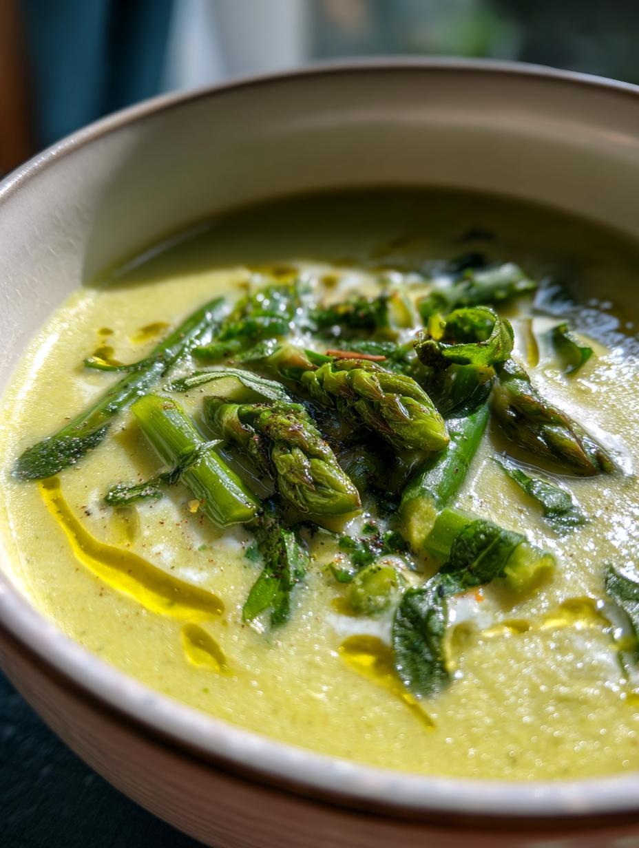 asparagus soup healthy - detail 1