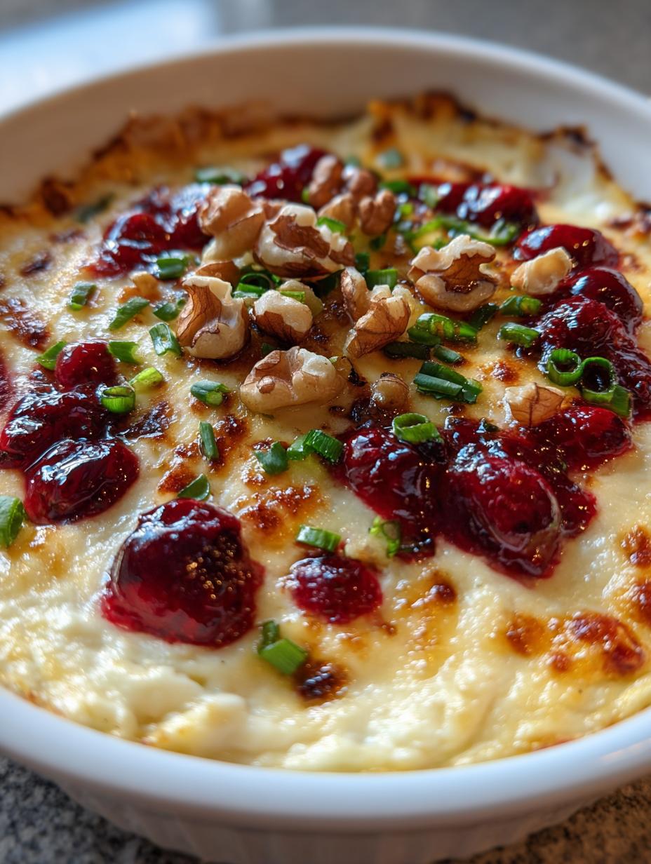 baked cream cheese cranberry dip