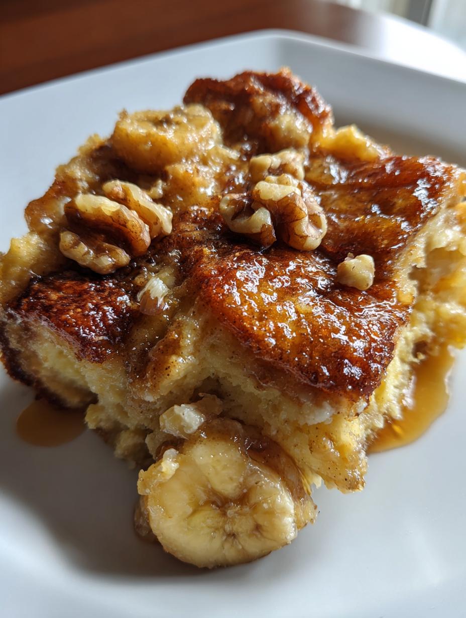 banana bread pudding - detail 1