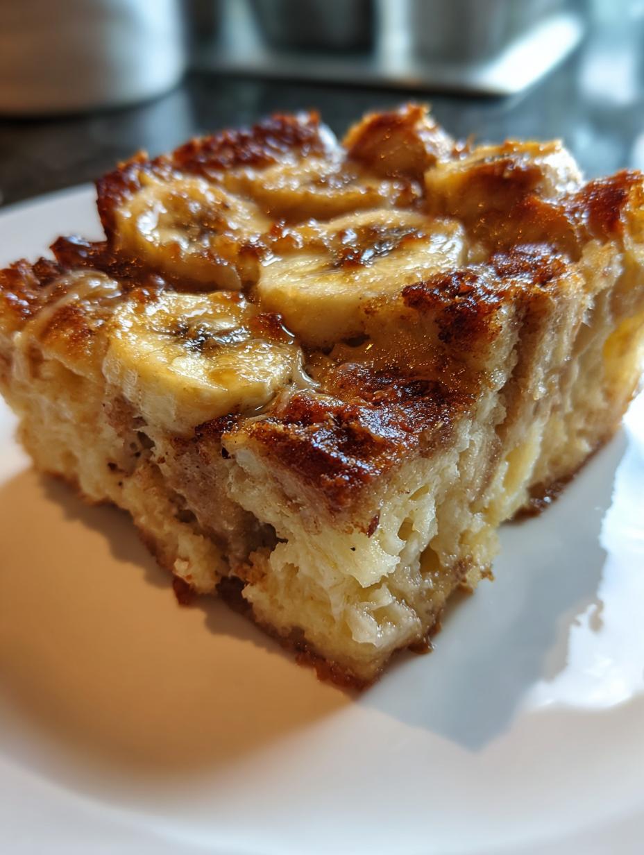 banana bread pudding - detail 1