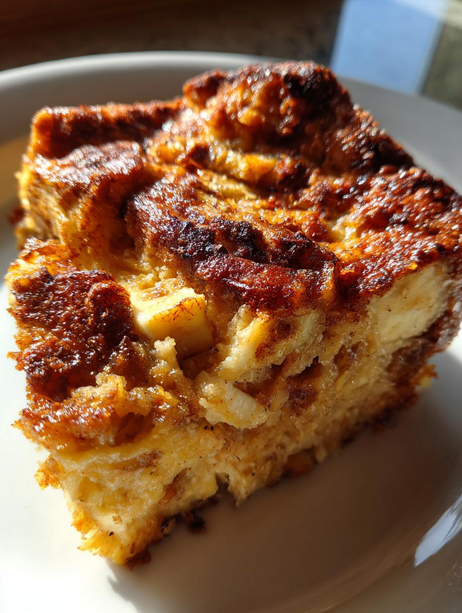 banana bread pudding recipe - detail 1