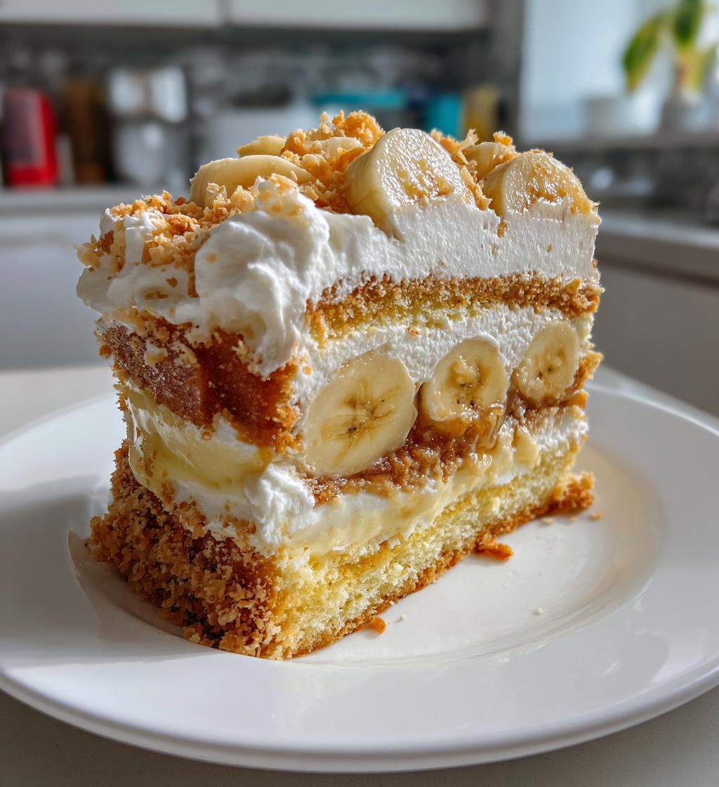 banana pudding cake - detail 1