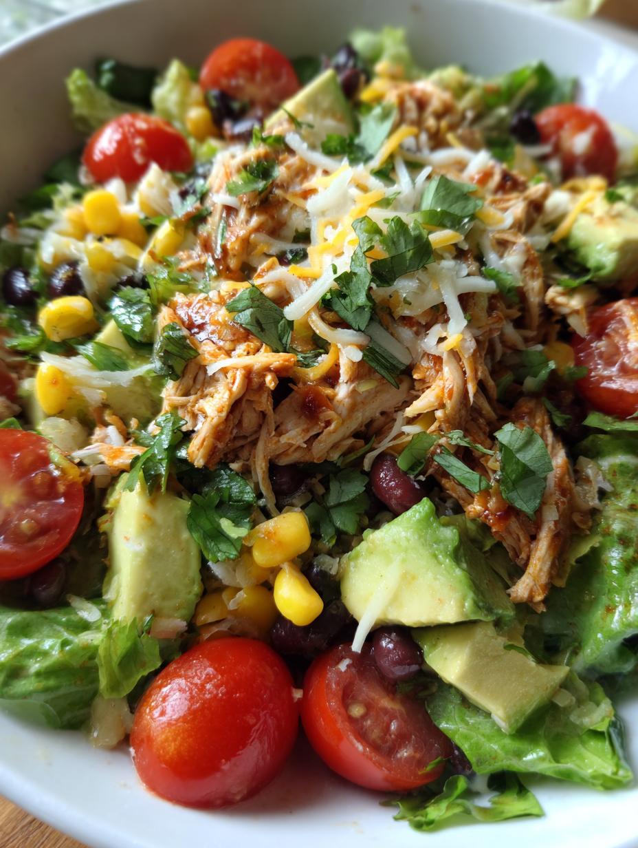 bbq chicken salad - detail 1