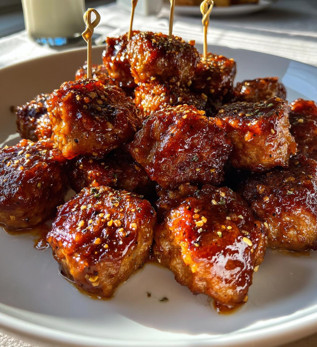 bbq sausage bites - detail 1