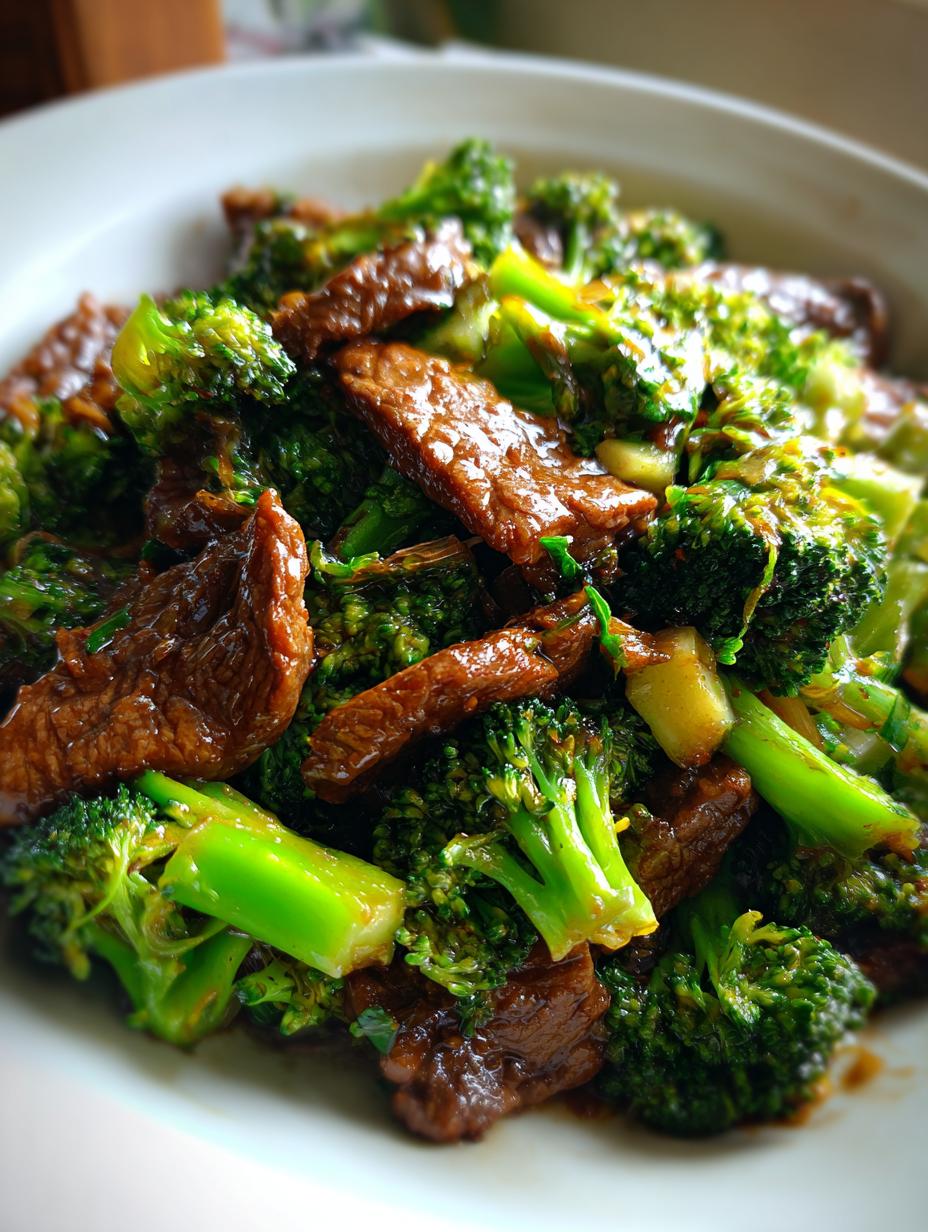 beef and broccoli - detail 1