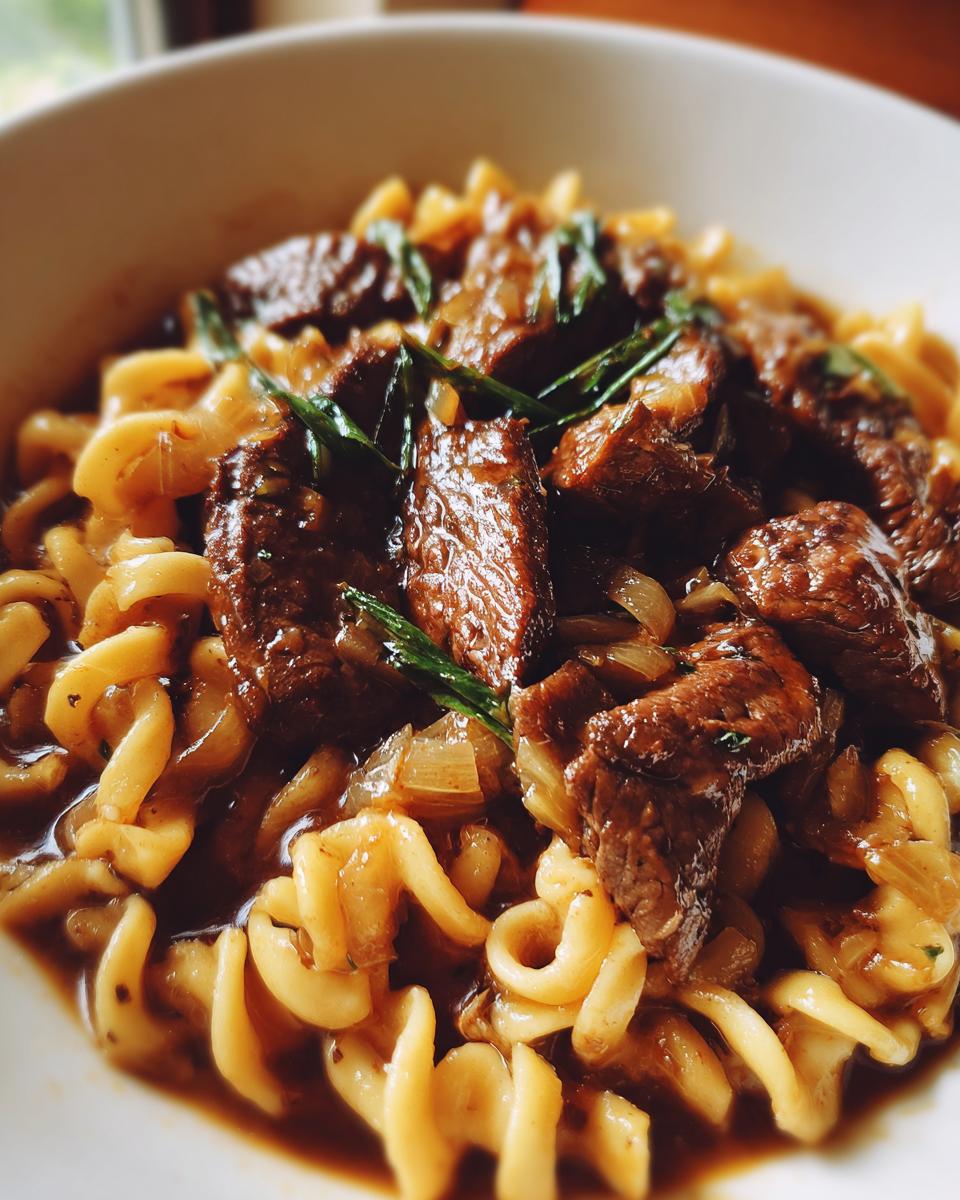 beef and noodles