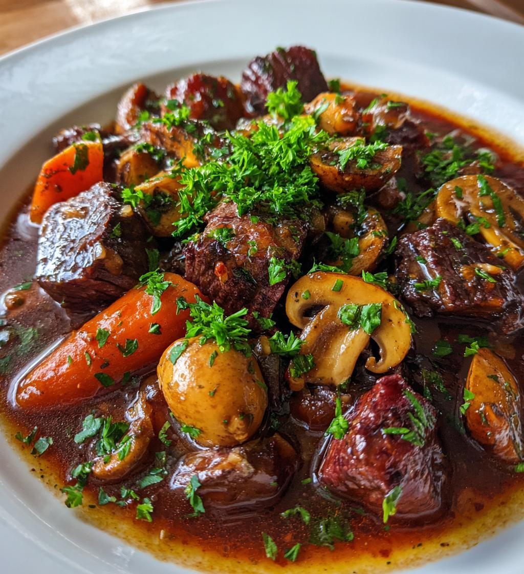 beef bourguignon - detail 1