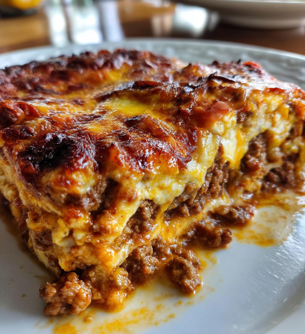 beef enchilada bake - detail 1
