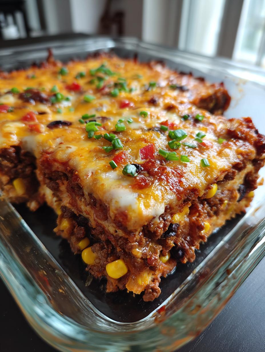 beef enchilada casserole