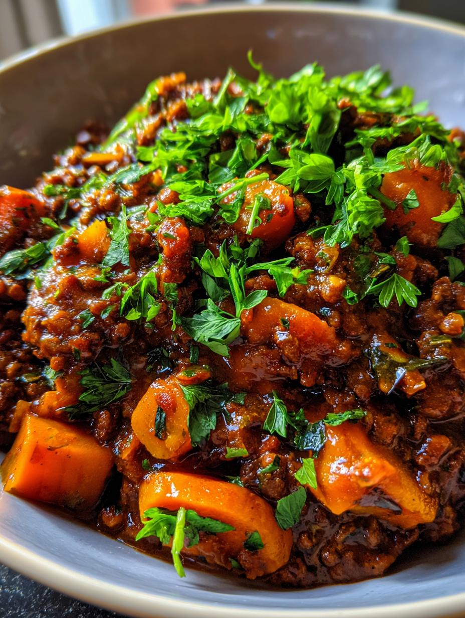 beef mince and sherry casserole - detail 1
