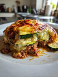 beef mince and zucchini gratin