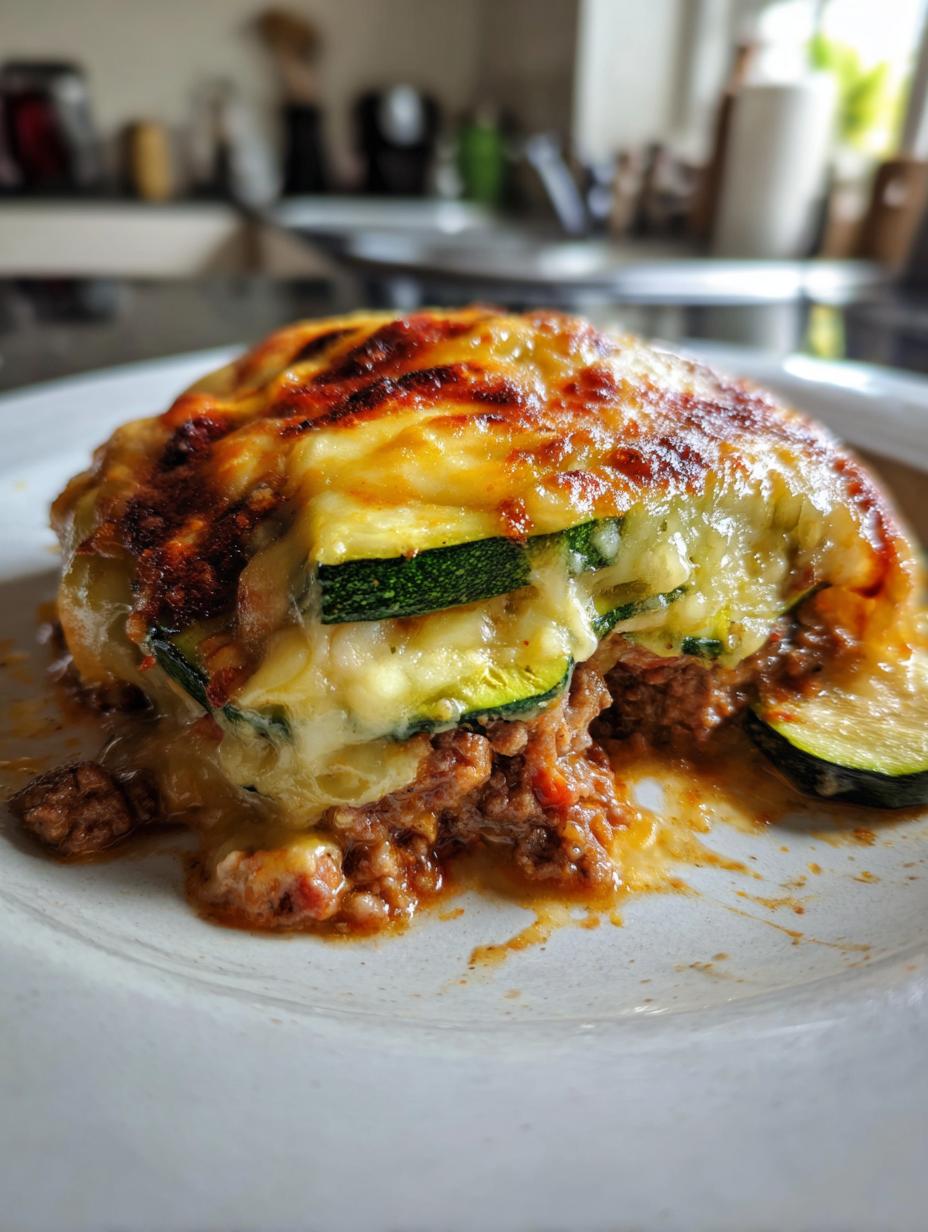 beef mince and zucchini gratin