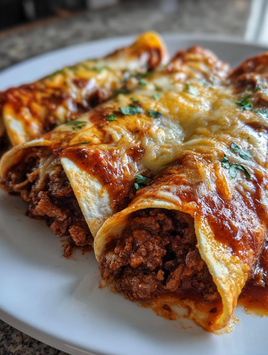 beef skillet enchiladas