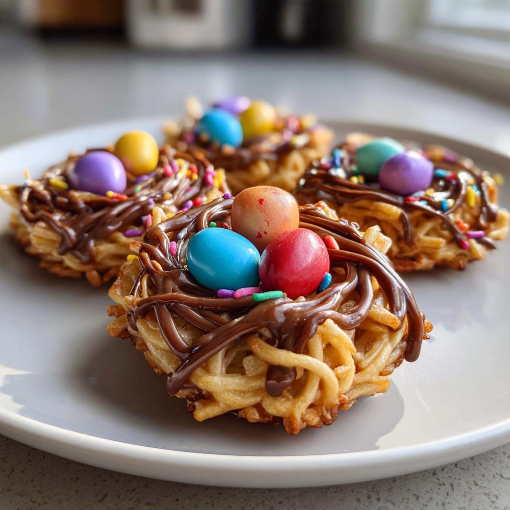 bird nest cookies - detail 1
