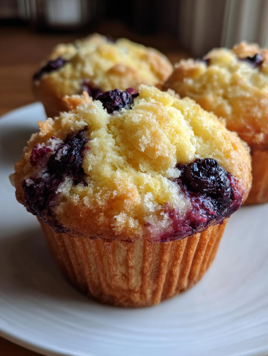 blueberry burst muffins - detail 1