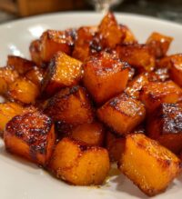 bourbon and cinnamon roasted butternut squash