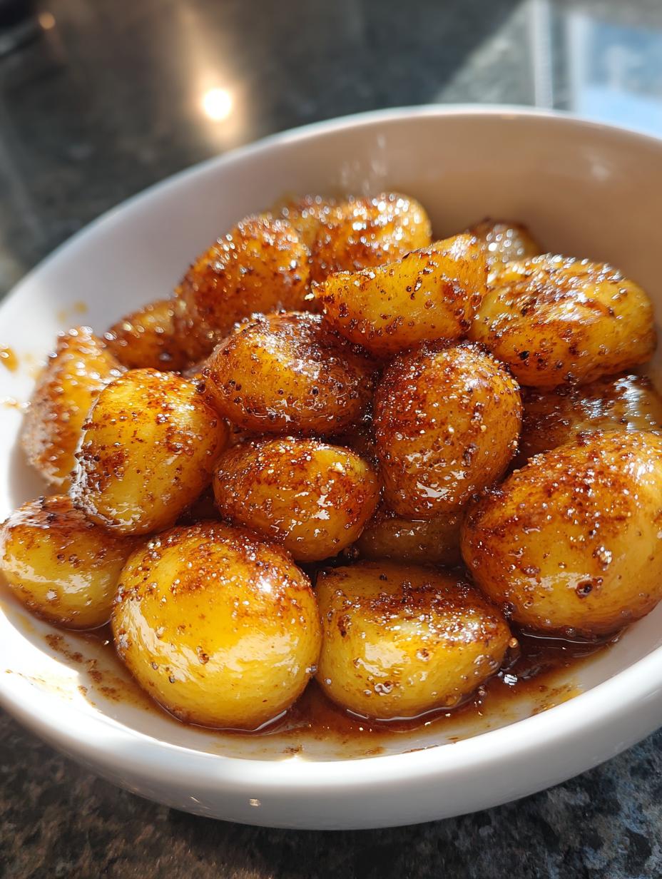 brown sugar potatoes - detail 1
