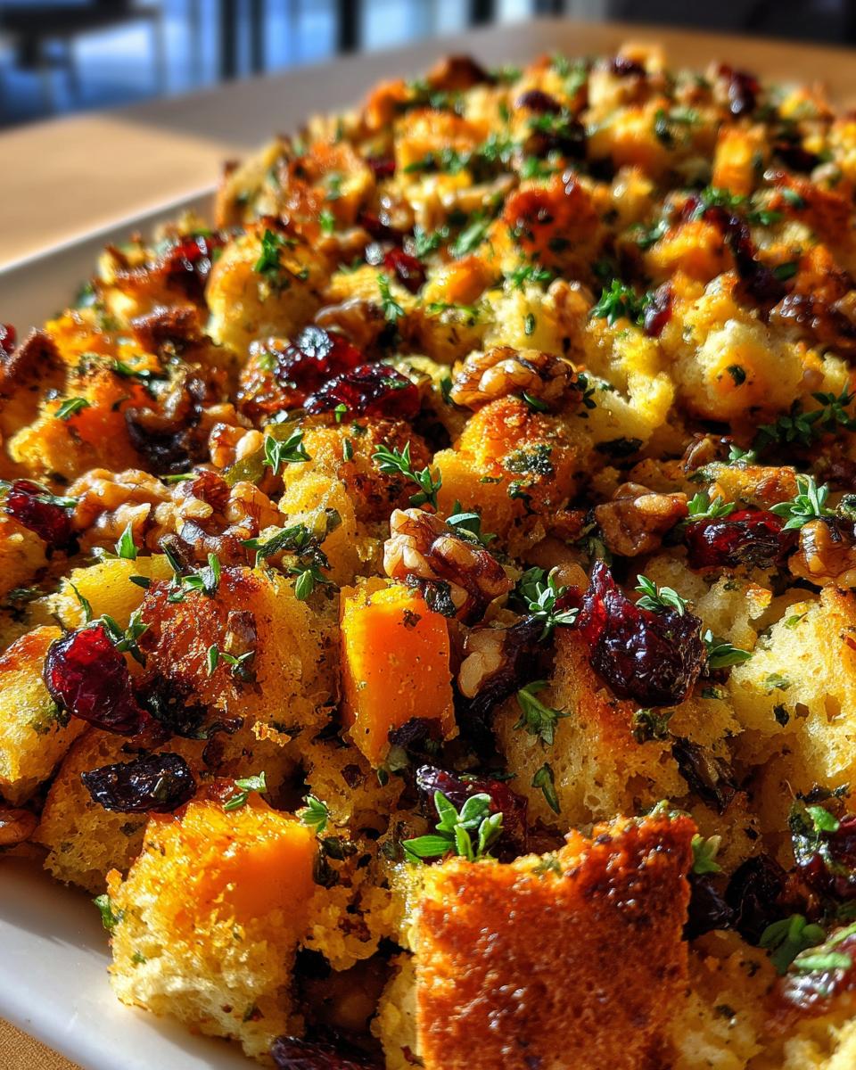 butternut squash stuffing thanksgiving - detail 1