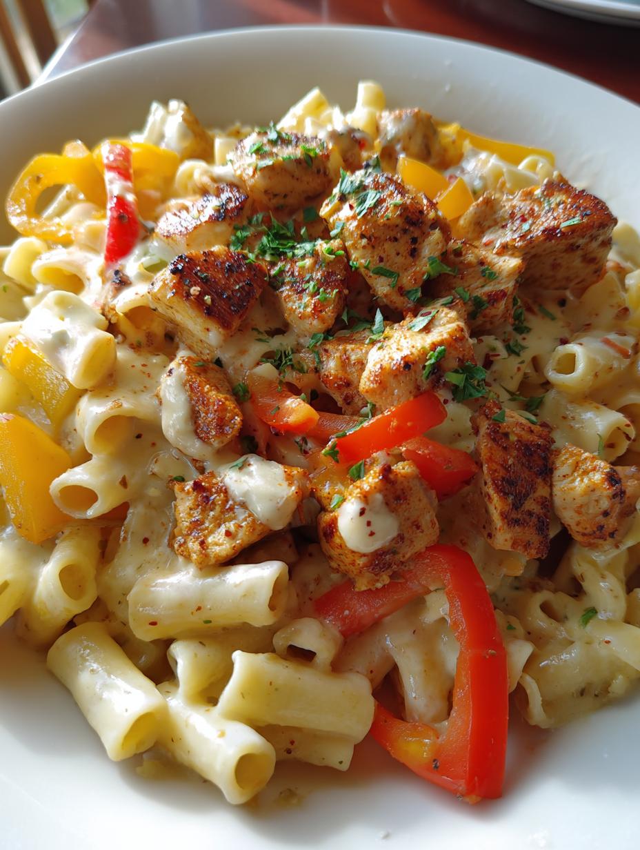 cajun chicken pasta - detail 1