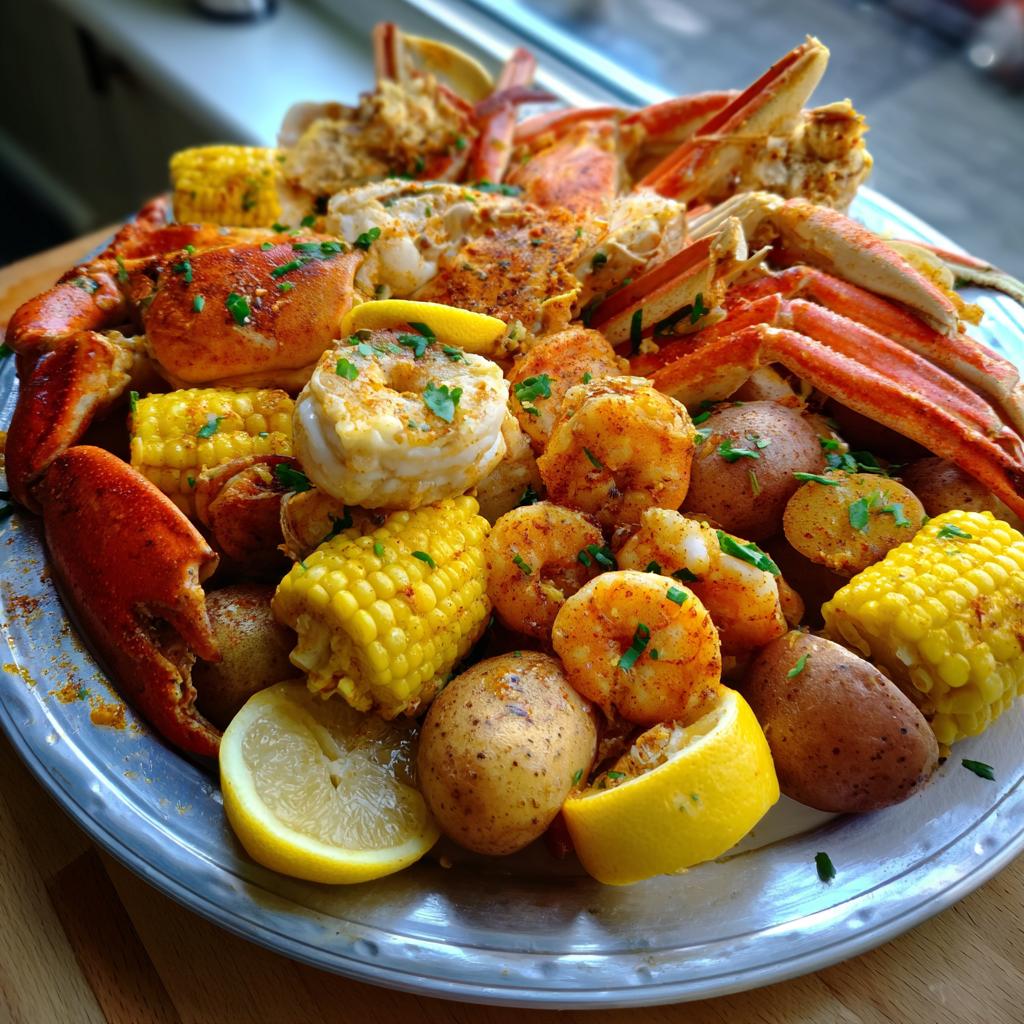 cajun seafood boil - detail 1