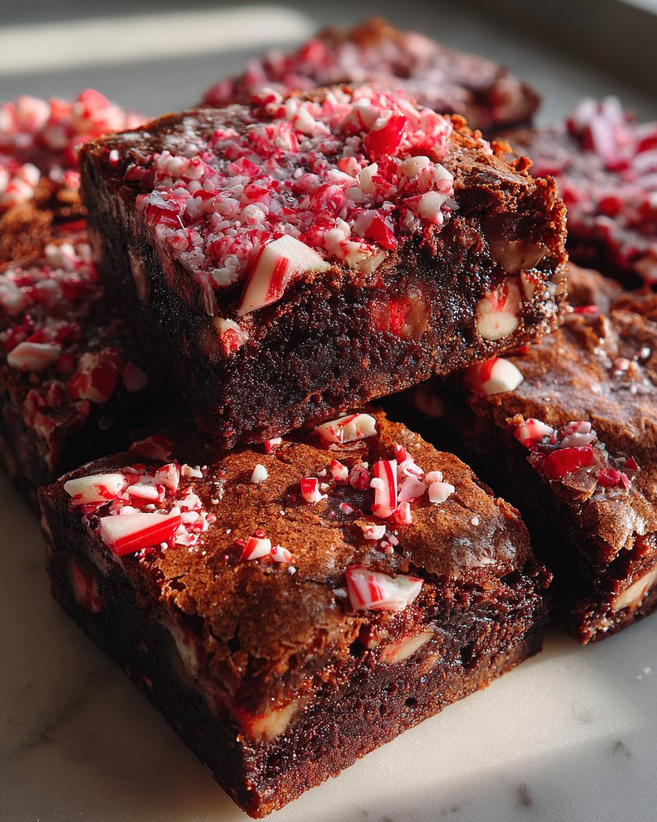candy cane brownies recipe - detail 1