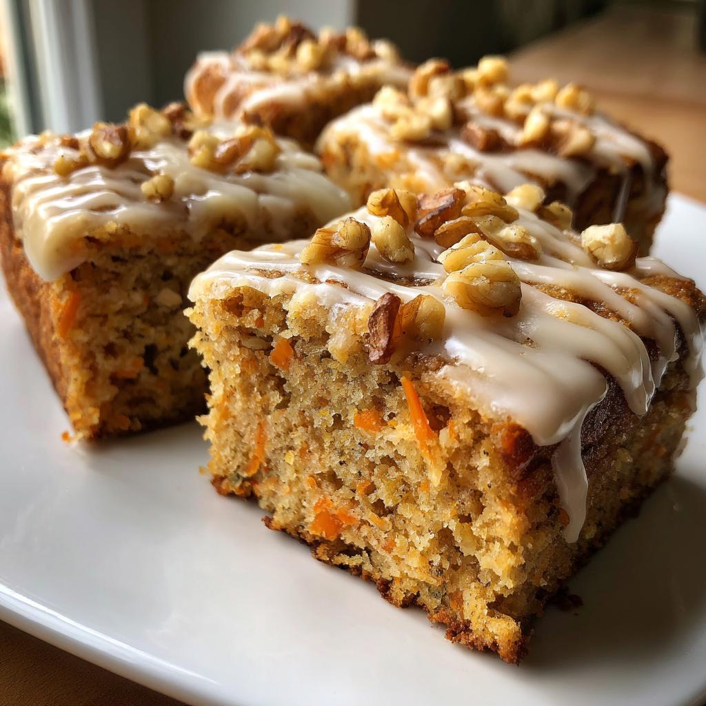 carrot cake bars - detail 1