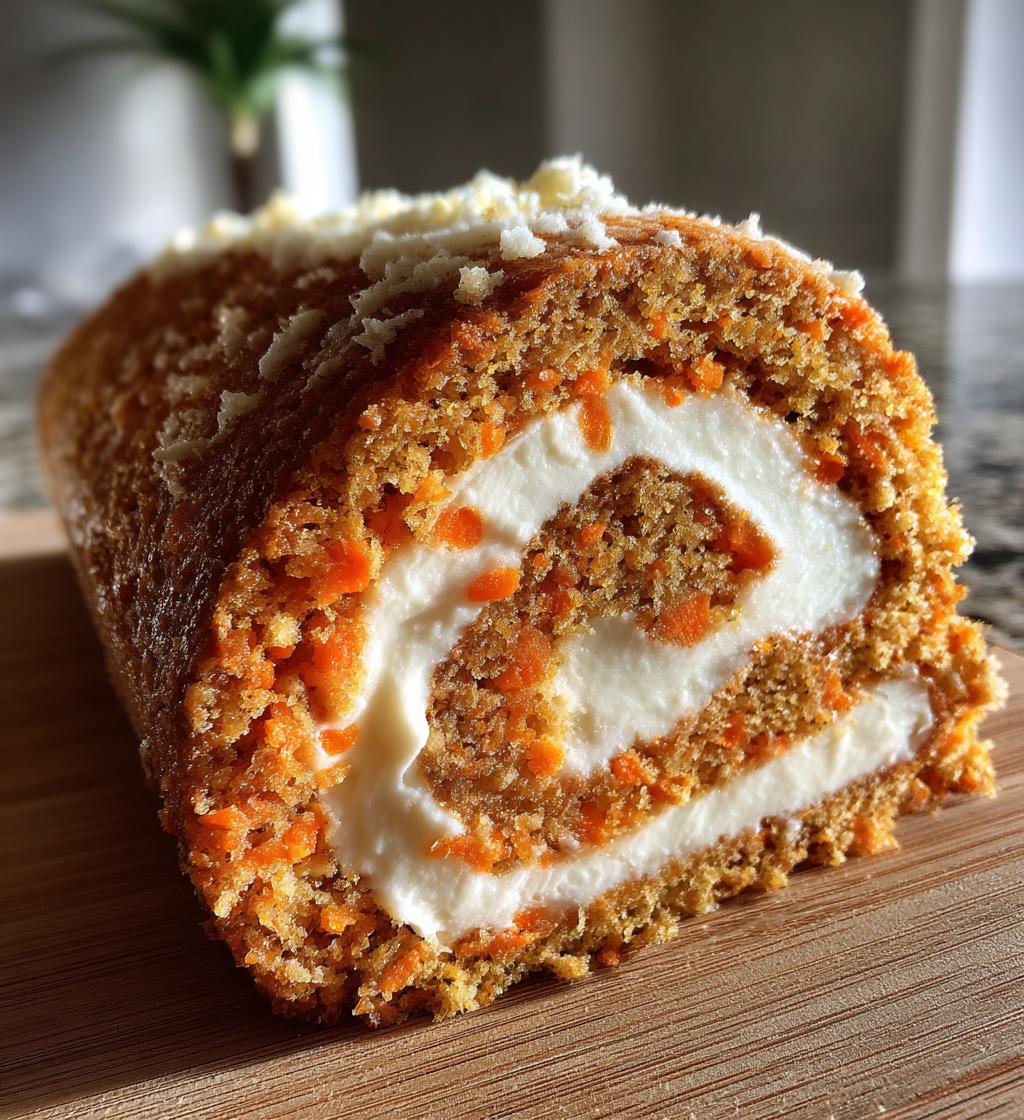 carrot cake roll