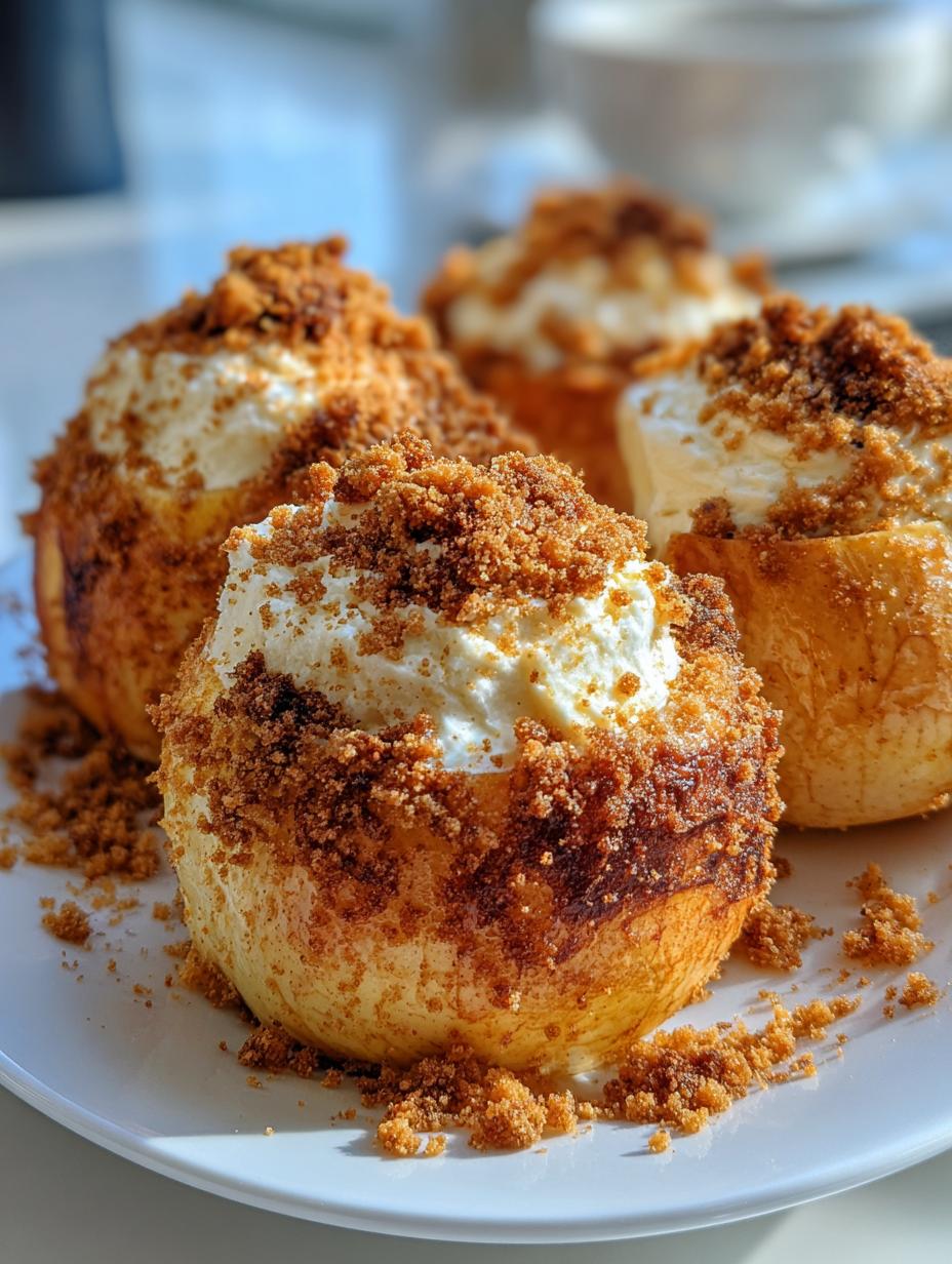 cheesecake stuffed baked apples