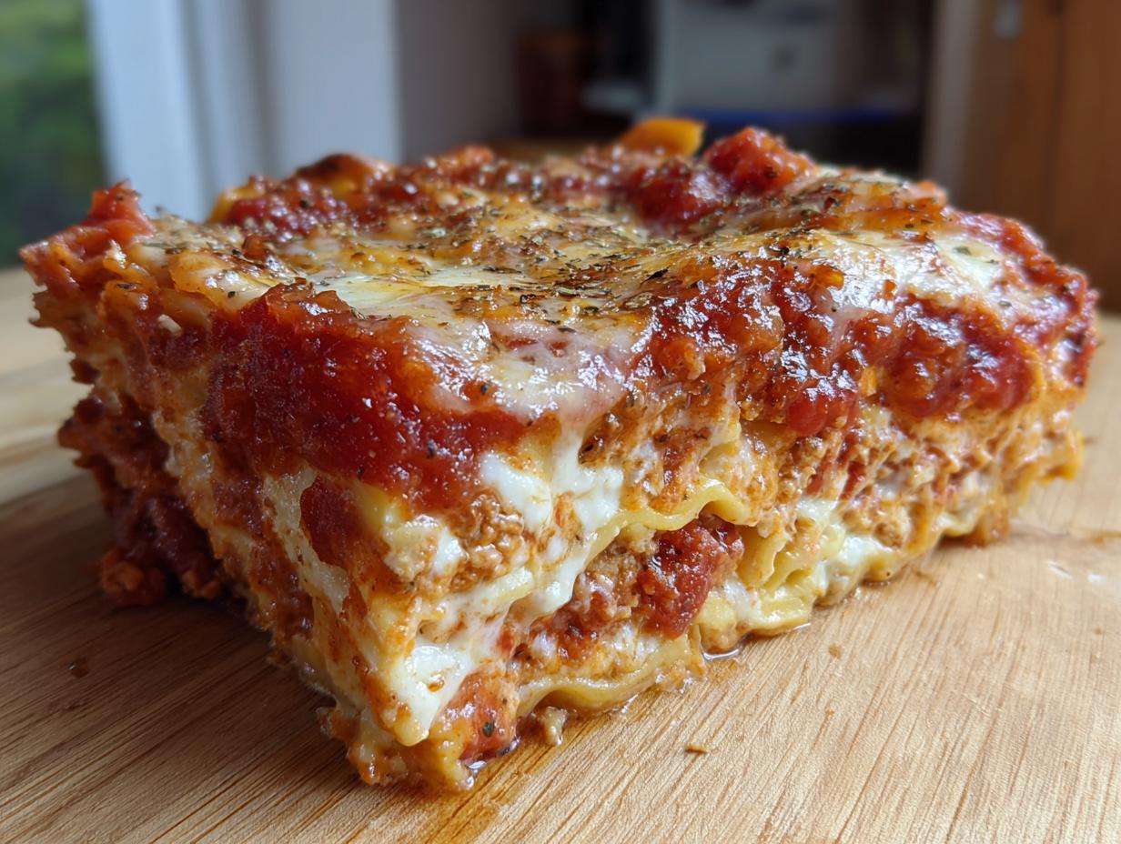 cheesy ravioli lasagna