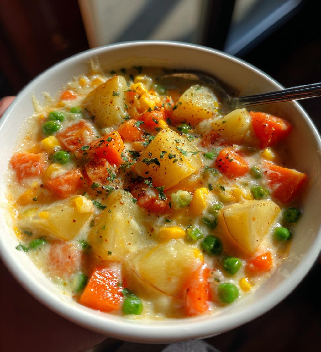 cheesy vegetable soup