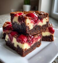 cherry cheesecake brownies