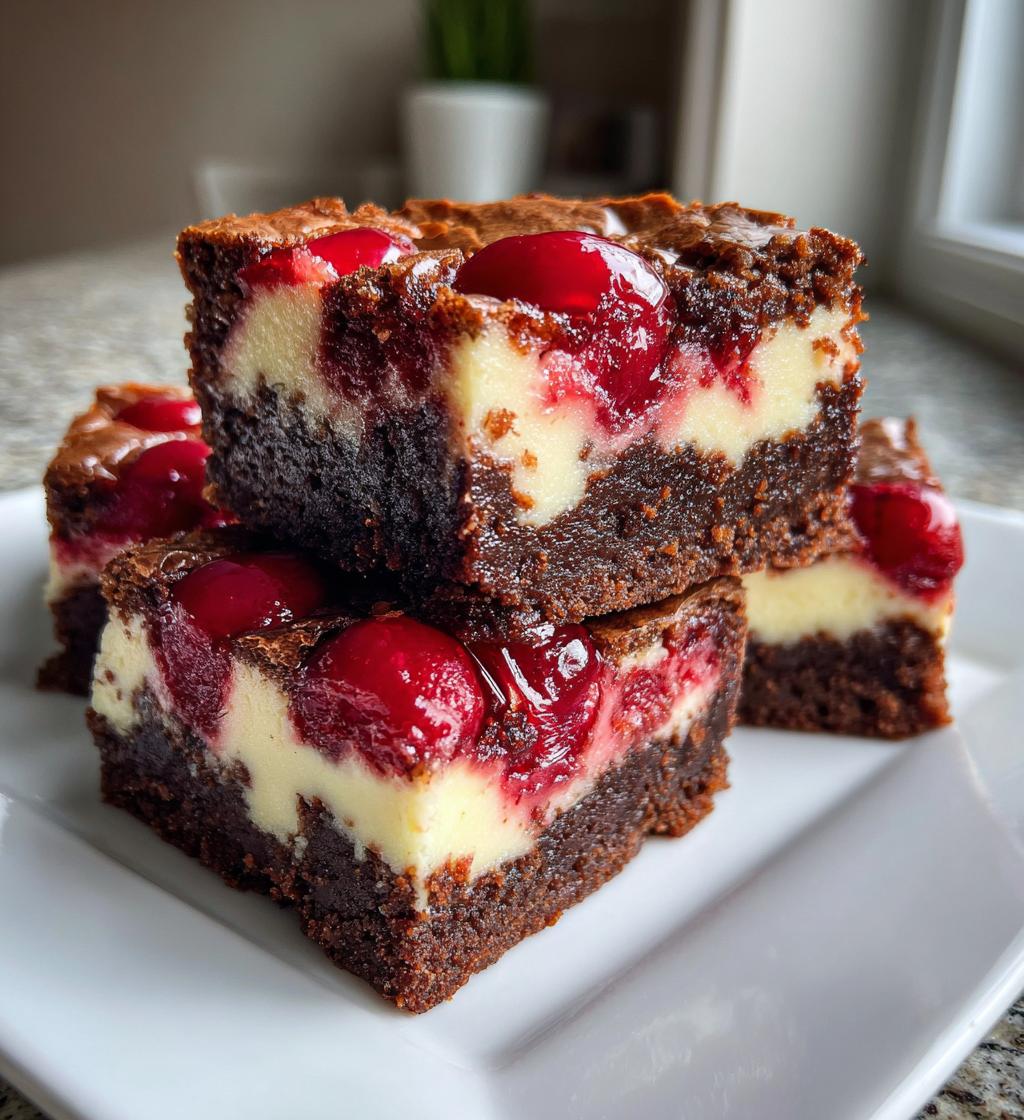 cherry cheesecake brownies