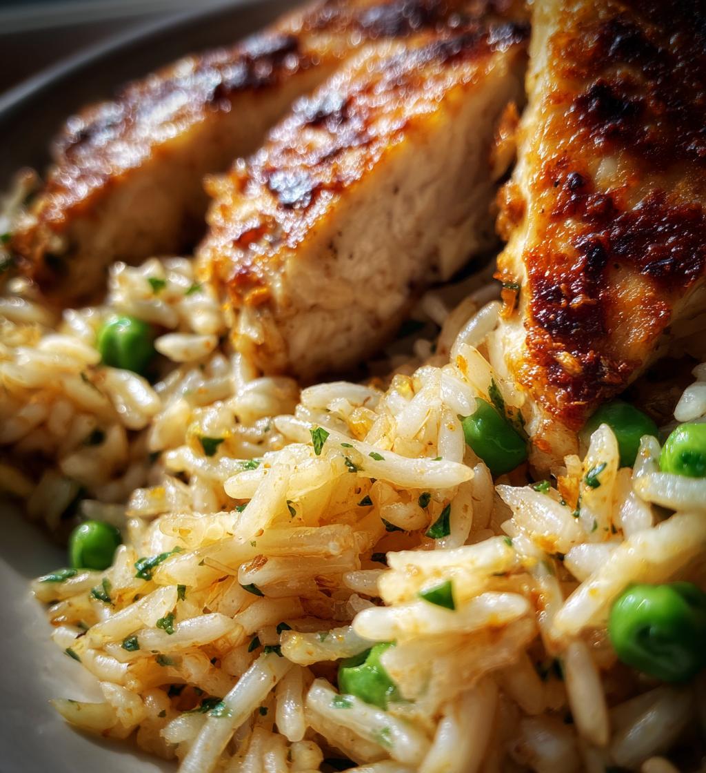 chicken and rice - detail 1