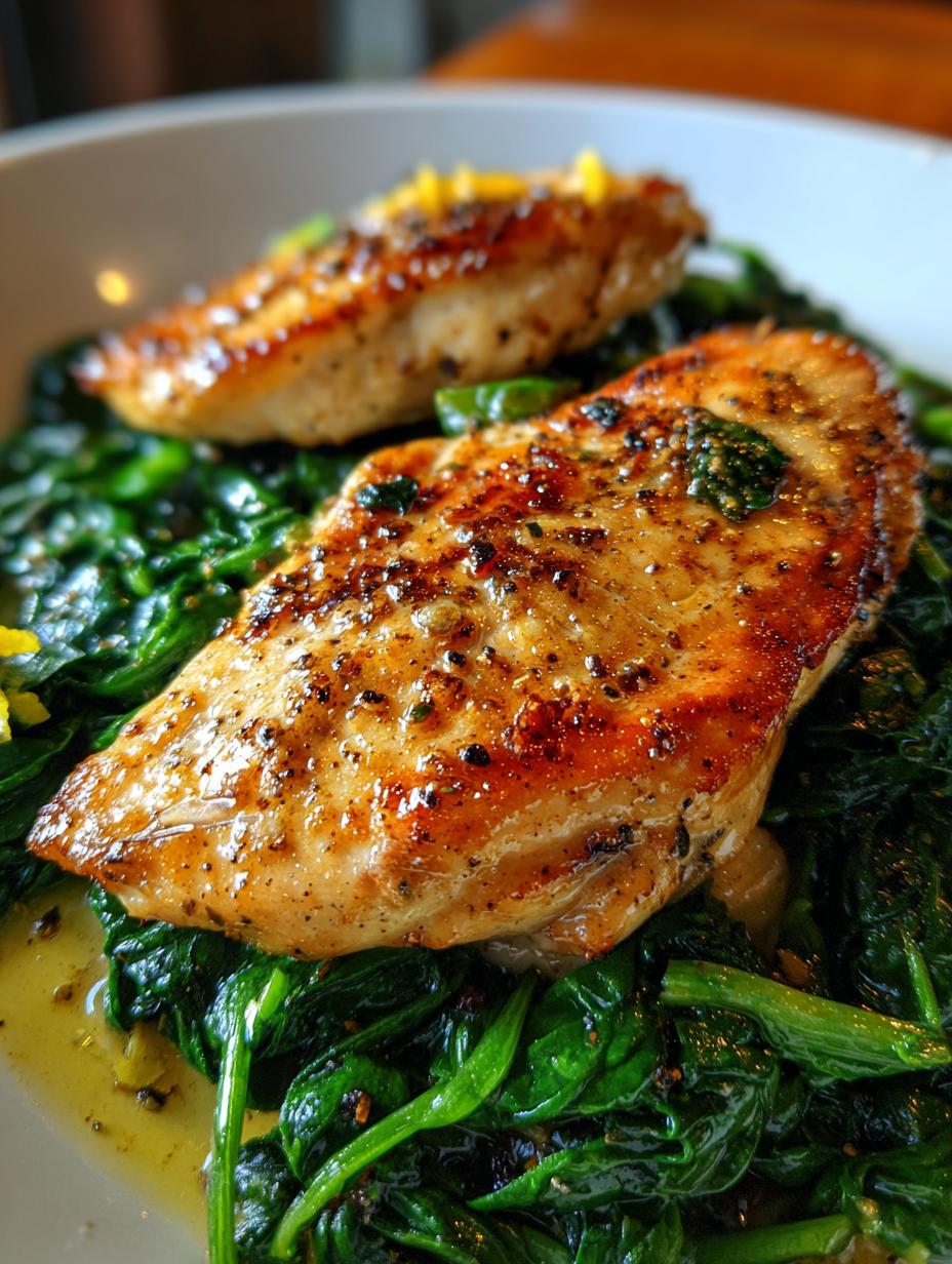 chicken and spinach recipes healthy