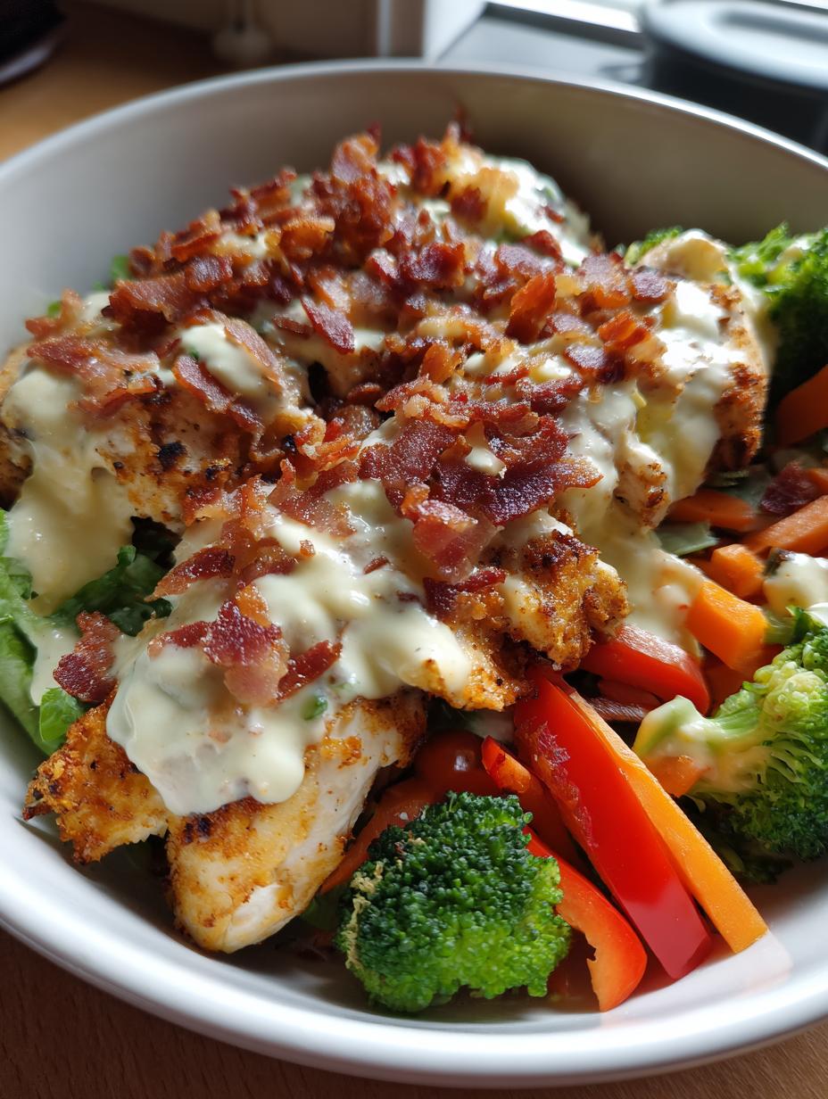 chicken bacon ranch and veggies - detail 1