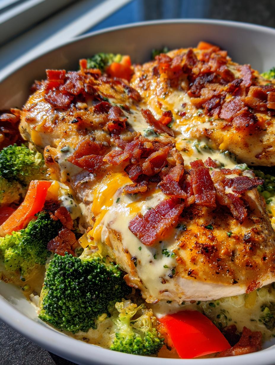 chicken bacon ranch and veggies