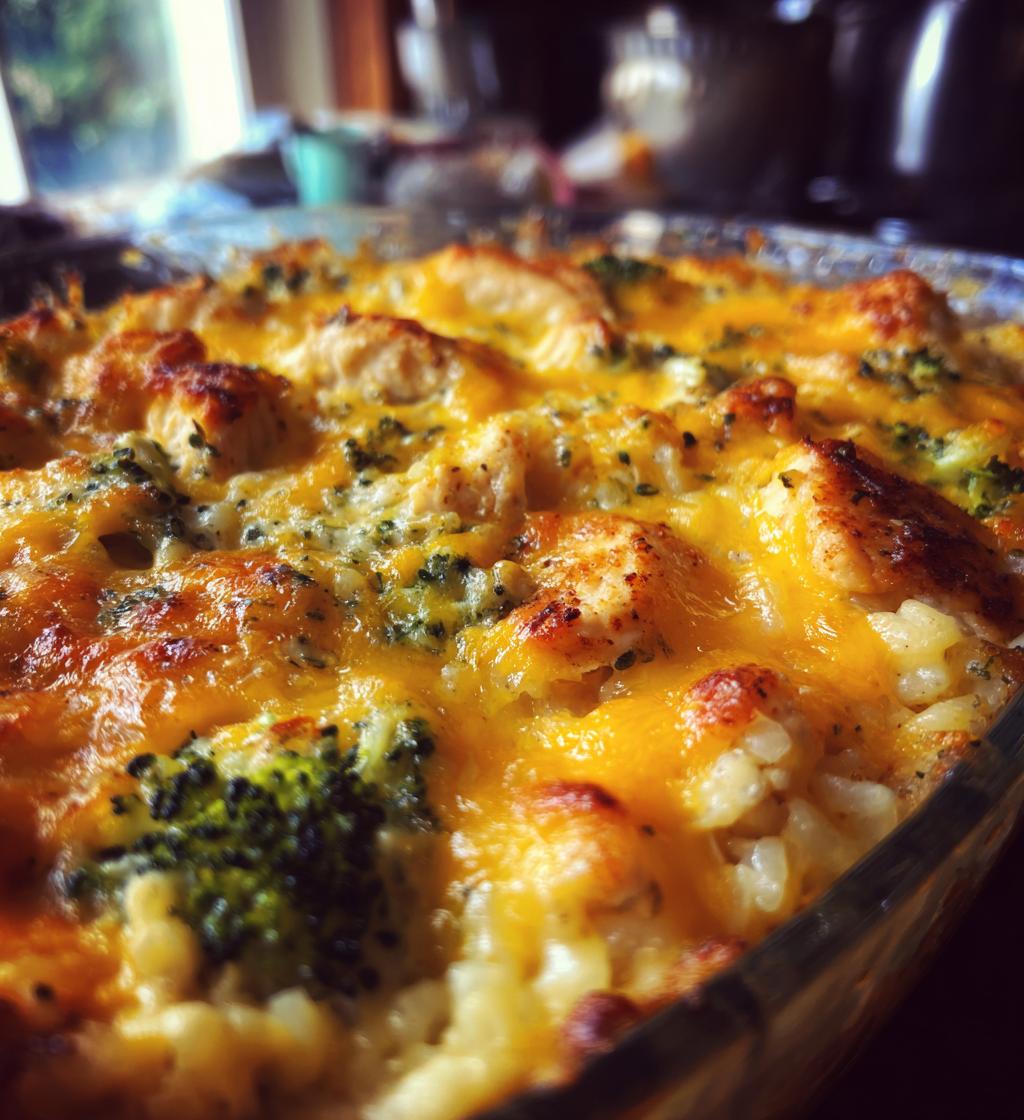 chicken broccoli rice cheese casserole
