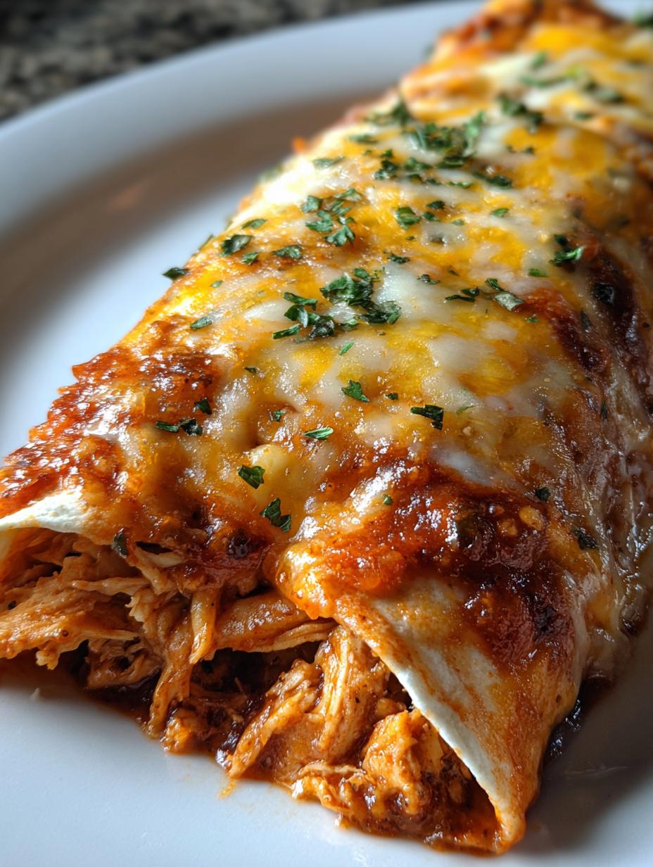 chicken enchiladas - detail 1