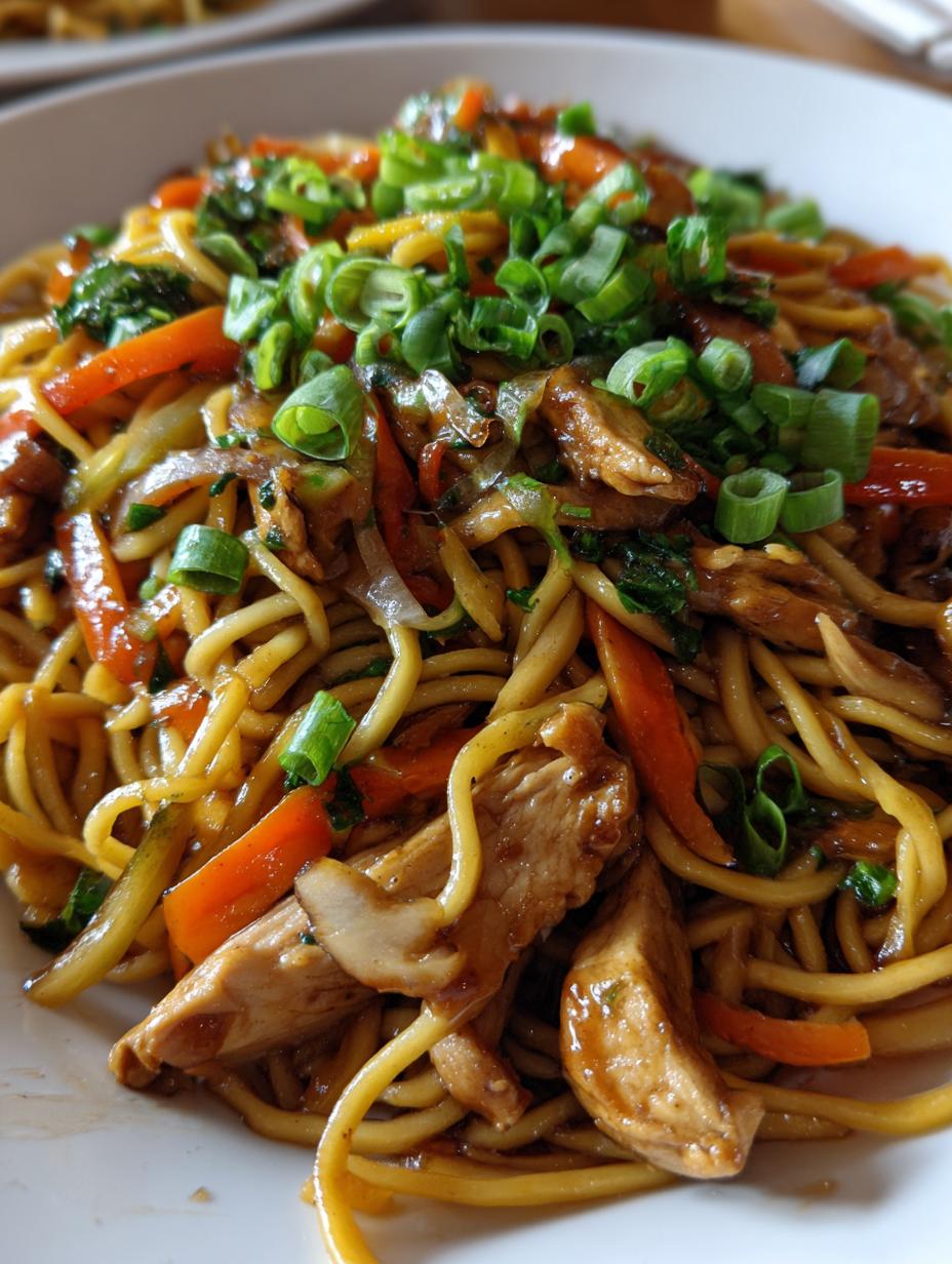 chicken lo mein