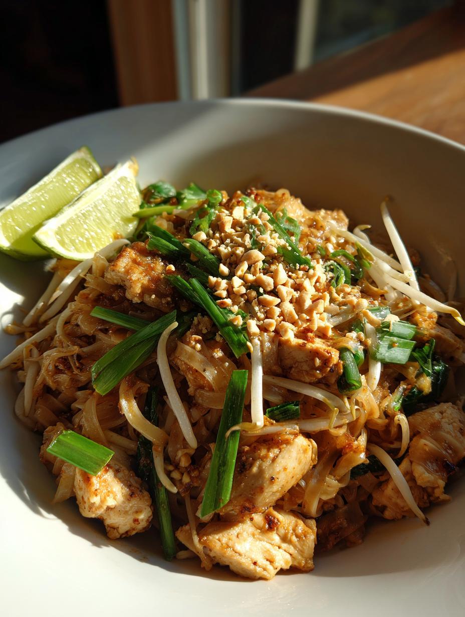 chicken pad thai - detail 1