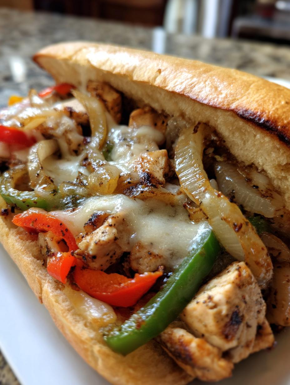chicken philly cheesesteak - detail 1