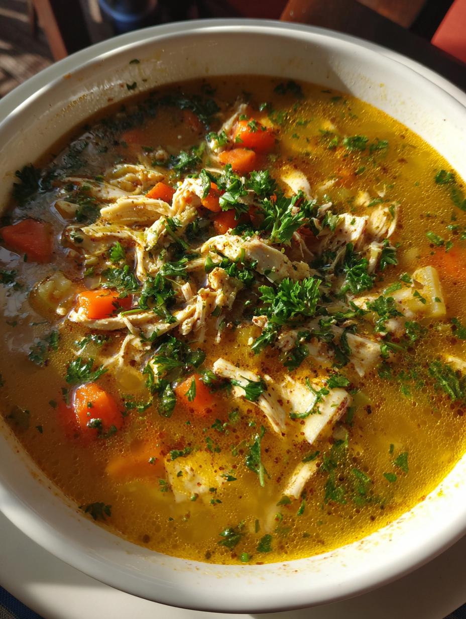 chicken soup for sickness - detail 1