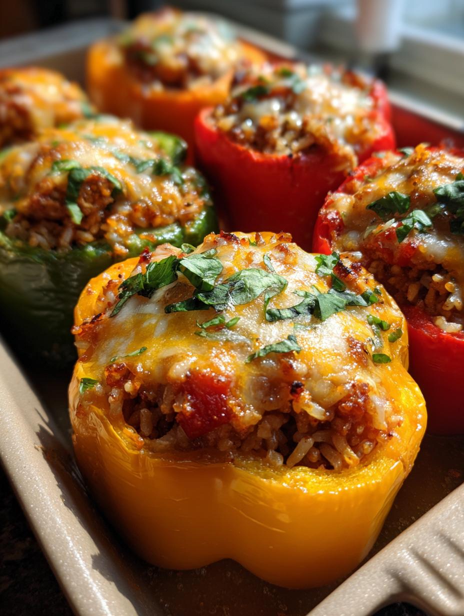 chicken stuffed peppers