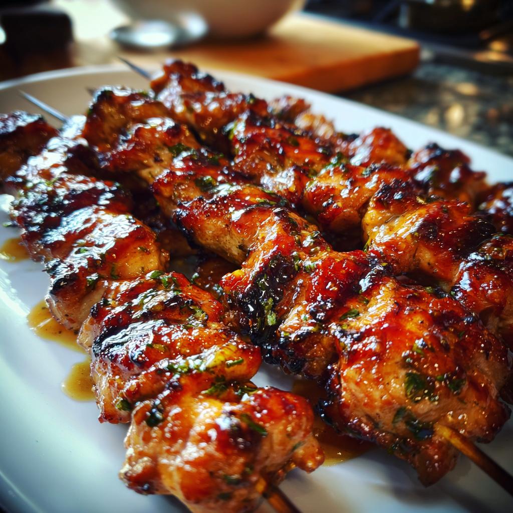 chicken teriyaki skewers