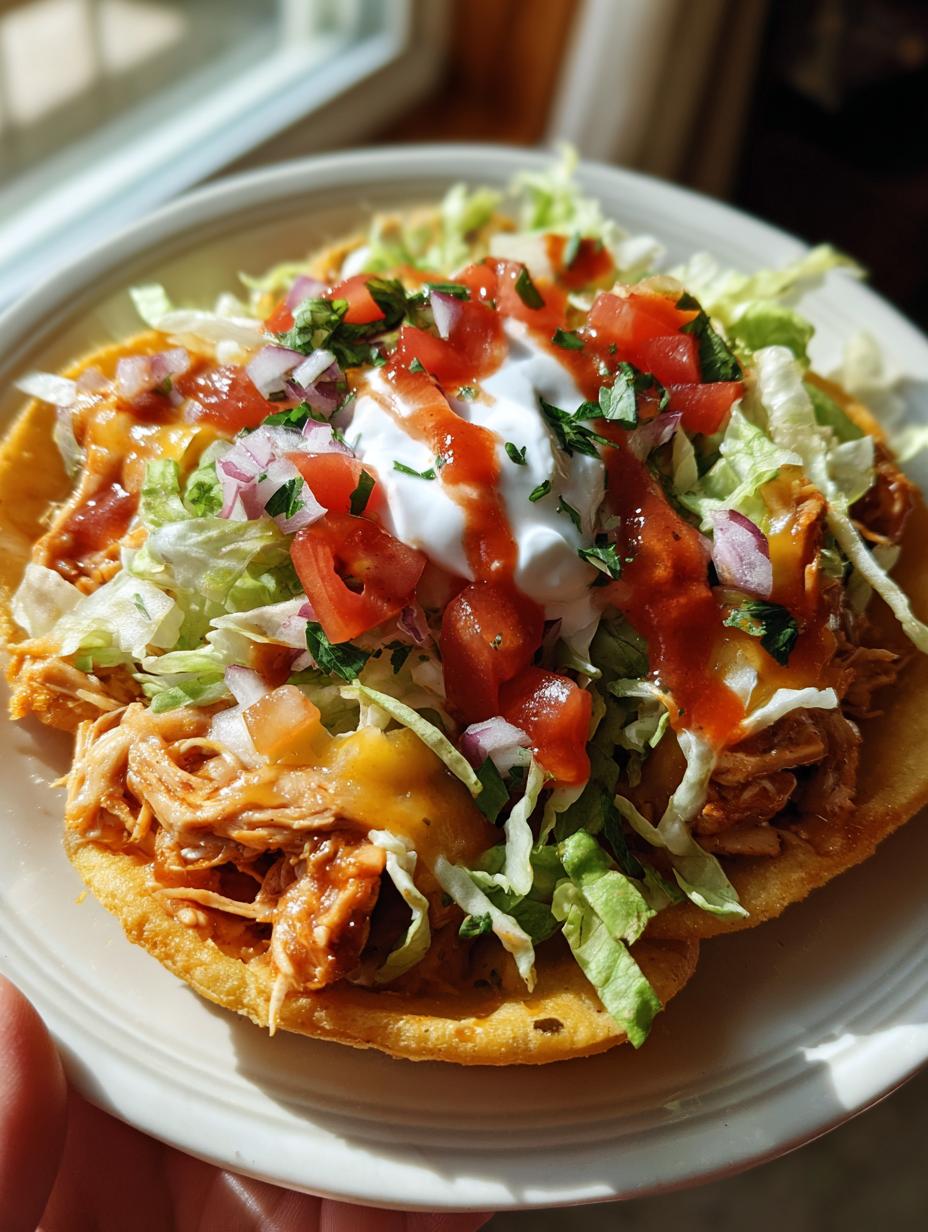 chicken tostadas - detail 1