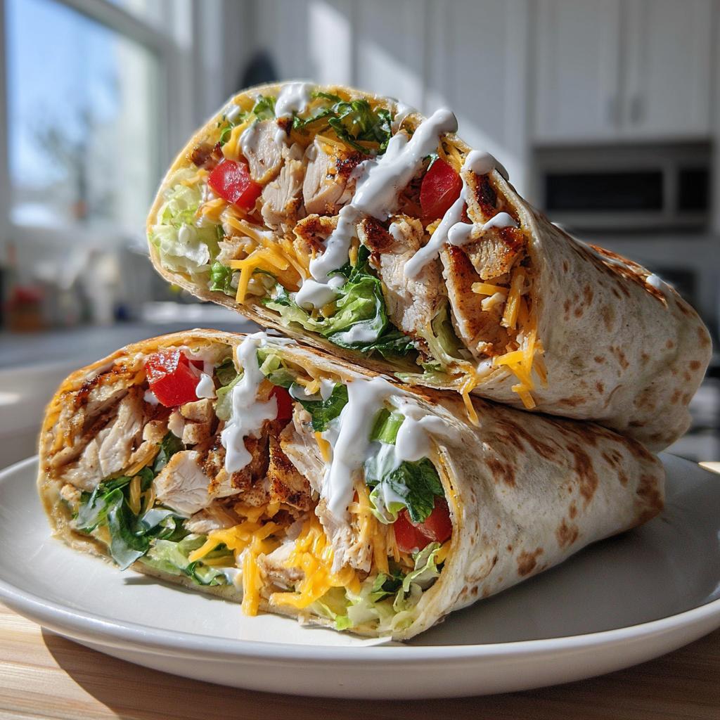 chicken wraps - detail 1