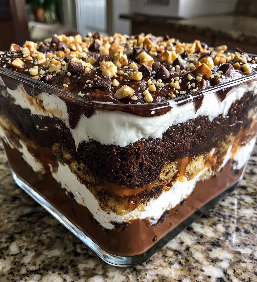 chocolate brownie trifle