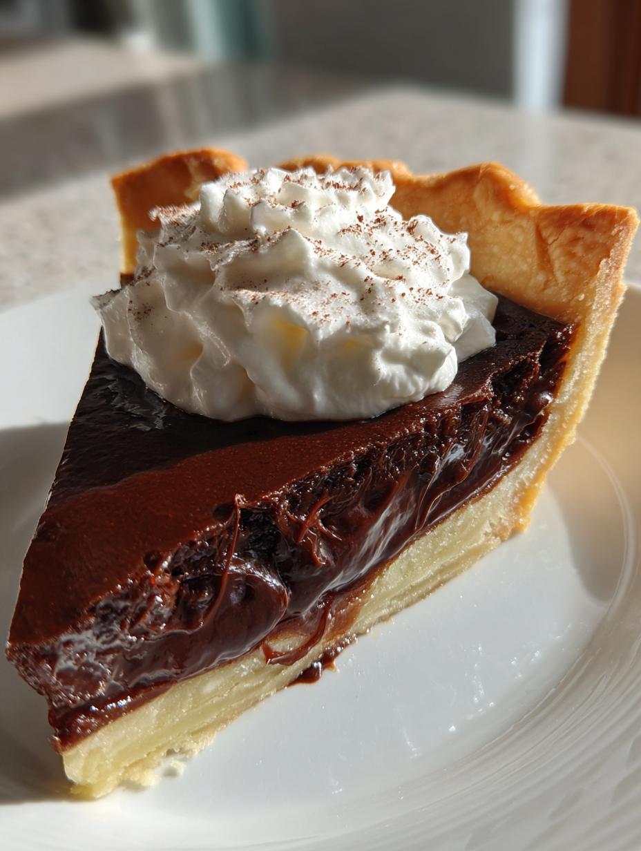 chocolate pie - detail 1